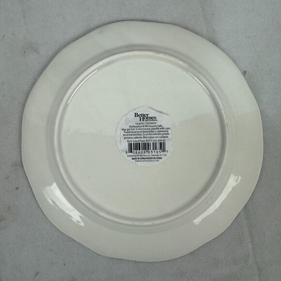 Better Homes & Gardens Barn Salad Plate 9" Ceramic Winter Farmhouse Design - Picture 2 of 3